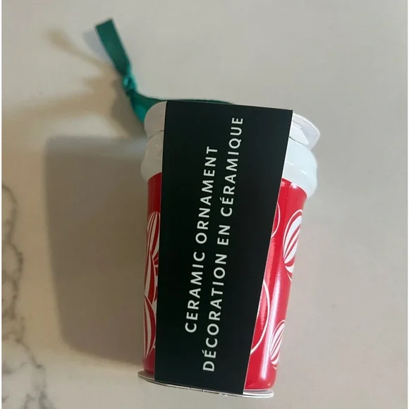 Starbucks 2024 Red Cup Ceramic Christmas Tree Ornament 2.5" Holiday Decor NWT - Picture 4 of 6